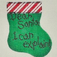 Dear Santa I Can Explain Mini Sock