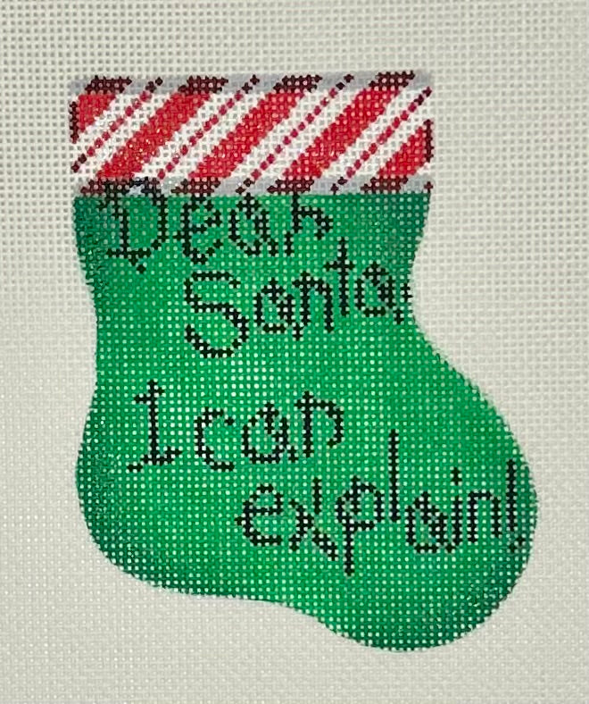 Dear Santa I Can Explain Mini Sock