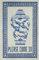 Blue Ginger Jar - Please Come In
