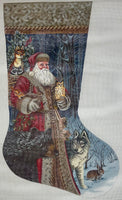 Woodland Territorial Santa Stocking
