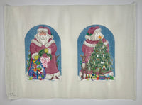 Two Sided Victorian Santa Dome
