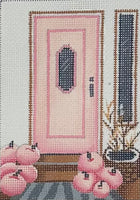 Pumpkin and Pink Door
