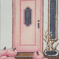 Pumpkin and Pink Door