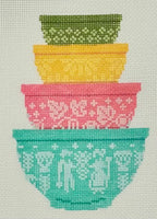 Vintage Mixing Bowls - Multi Print
