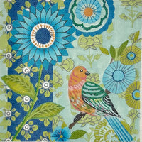 Jardin Bleu Orange Bird
