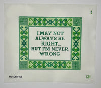Never Wrong
