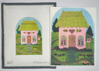 Valentines House - Pink Birdhouse with stitch guide

