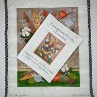 Pomegranates with stitch guide