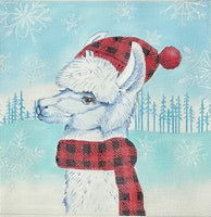 Fa La La Llama IV - Plaid Hat
