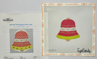 Red Bell Mini Bauble with stitch guide
