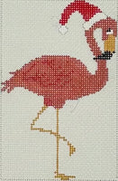 Flamingo with Santa Hat
