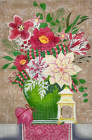 Christmas Floral Vase
