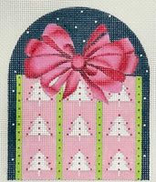 Pink Tree Gift Box with stitch guide

