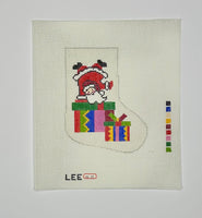 Handstand Santa Mini Sock
