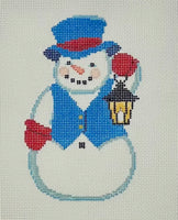 Snowman with Lantern with stitch guide
