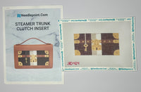 Steamer Trunk Clutch Insert with stitch guide
