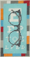Eye Chart Eyeglass Case

