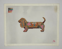 Floral Dachshund
