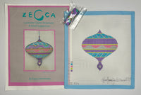 Lavender Onion Ornament with stitch guide
