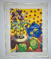 Teapot and Green Apples
