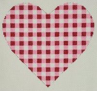 Large Red Gingham Heart
