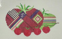 Quilted Tomatoes with stitch guide

