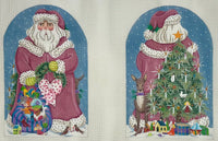 Two Sided Victorian Santa Dome
