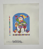 Snowman with Birds
