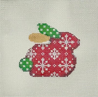 Snowflakes on Red Bunny
