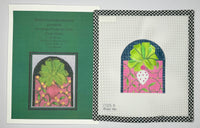 Pink Vine Gift Box with stitch guide
