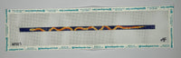 Orange and Navy Snake Wrap Bracelet
