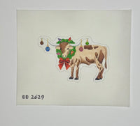 Longhorn with Wreath
