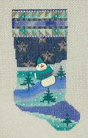 Snowman Scene Mini Sock
