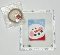 Snowman Treat Bag with stitch guide
