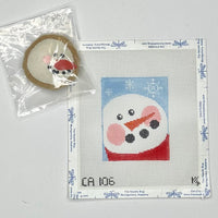 Snowman Treat Bag with stitch guide