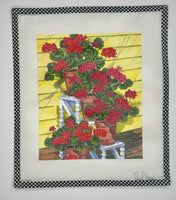 Spindle Shelf Geraniums
