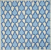 Blue Patterned Insert

