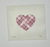 Woven Ribbon Large Heart
