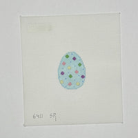 Blue Polka Dot Mini Egg