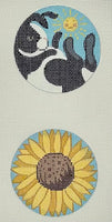 Bunny Medallion w/ Sunflower
