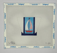 Sailboat Mini Tote Ornament
