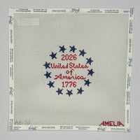 USA Stars Round
