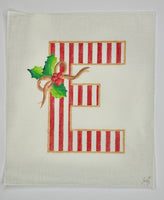 Striped Christmas Letter - E
