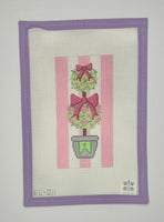 Pink Topiary Eyeglass Case
