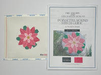 Poinsettia Round with stitch guide
