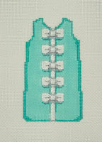 White Bows/Turquoise Mini Shift
