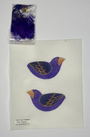 Purple Finch Double Sided Clip-On
