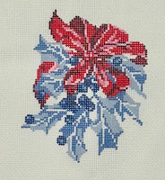 Blue Holly with Red Bow
