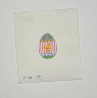 Chick on Stripes Mini Egg
