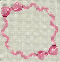 Pink Bow Monogram Square

